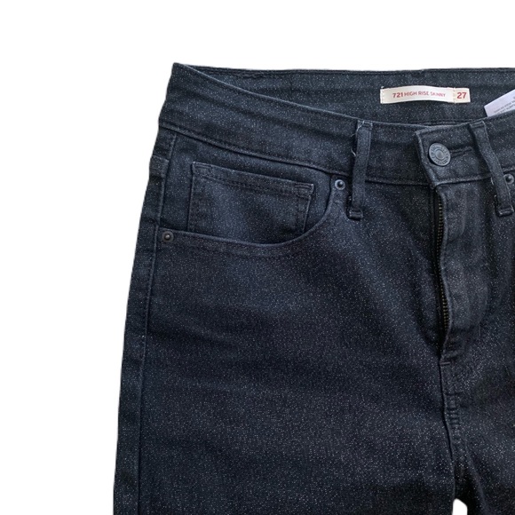 Levi’s 721 High-Rise Skinny black jeans - Picture 2 of 3